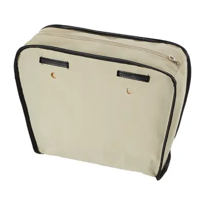 Cумка внутренняя O Bag на замке текстиль + экокожа черная